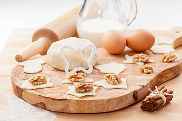 Image showing Baking Christmas cookies