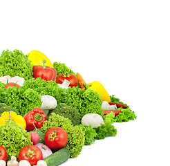 Image showing Assorted fresh vegetables