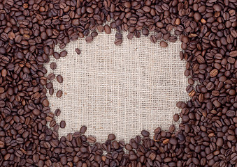 Image showing Brown roasted coffee beans