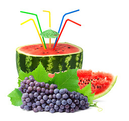 Image showing Colorful healthy fresh fruit