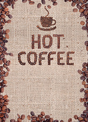 Image showing Brown roasted coffee beans