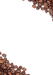 Image showing Brown roasted coffee beans