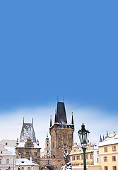 Image showing Karlov or charles bridge in Prague