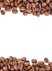 Image showing Brown roasted coffee beans