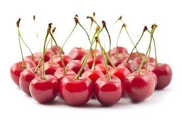 Image showing Red cherries