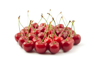 Image showing Red cherries