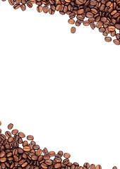 Image showing Brown roasted coffee beans