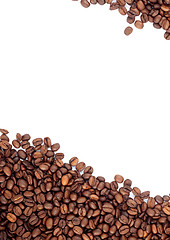 Image showing Brown roasted coffee beans