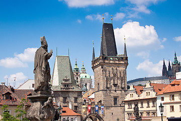 Image showing Karlov or charles bridge in Prague