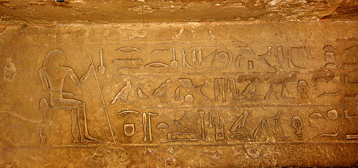 Image showing Egyptian hieroglyphs 