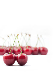 Image showing Red cherries