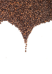 Image showing Brown roasted coffee beans