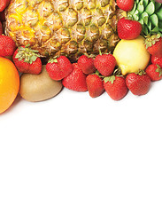 Image showing Colorful healthy fresh fruit. Shot in a studio