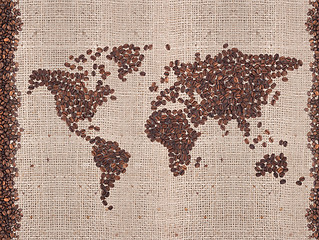 Image showing Coffee map 