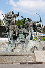 Image showing Monument of City-founders in Kiev. Ukraine