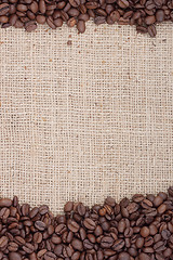 Image showing Brown roasted coffee beans.