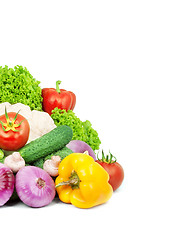 Image showing Assorted fresh vegetables