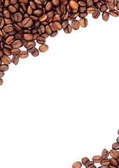 Image showing Brown roasted coffee beans