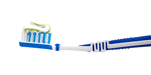 Image showing Toothbrush and toothpaste