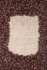 Image showing Brown roasted coffee beans