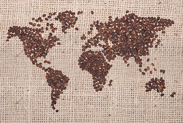 Image showing Coffee map