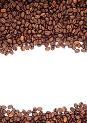 Image showing Brown roasted coffee beans