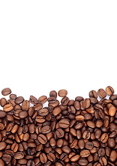 Image showing Brown roasted coffee beans