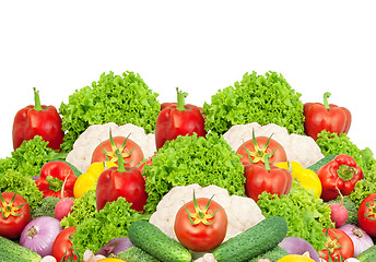 Image showing Assorted fresh vegetables