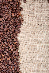 Image showing Brown roasted coffee beans