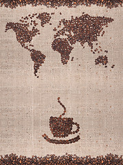 Image showing Coffee map 