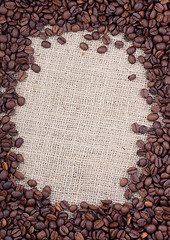 Image showing Brown roasted coffee beans