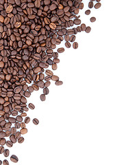 Image showing Brown roasted coffee beans