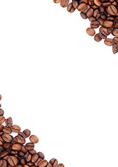 Image showing Brown roasted coffee beans