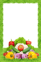 Image showing Assorted fresh vegetables