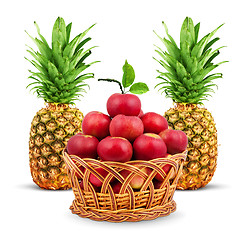 Image showing Colorful healthy fresh fruit