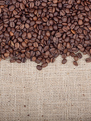 Image showing Brown roasted coffee beans.