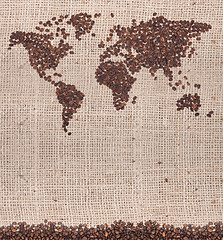 Image showing Coffee map