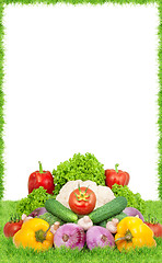 Image showing Assorted fresh vegetables