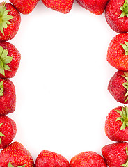 Image showing Strawberries frame