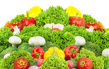 Image showing Assorted fresh vegetables