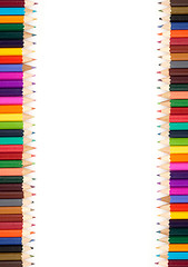 Image showing Assortment of coloured pencils