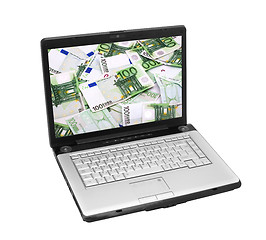 Image showing Open laptop