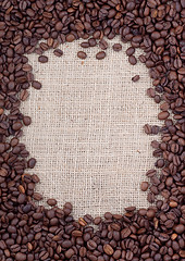 Image showing Brown roasted coffee beans