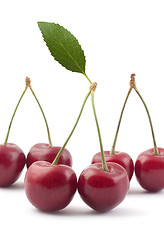 Image showing Red cherries