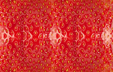 Image showing Detailed surface of strawberry