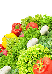 Image showing Assorted fresh vegetables