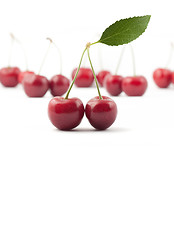 Image showing Red cherries