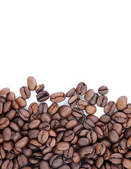 Image showing Brown roasted coffee beans