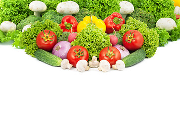 Image showing Assorted fresh vegetables