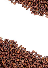 Image showing Brown roasted coffee beans